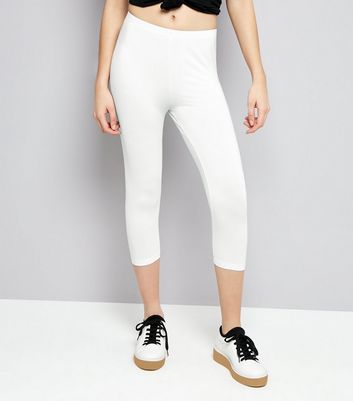 white leggings new look