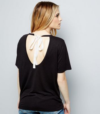 open back tee shirt