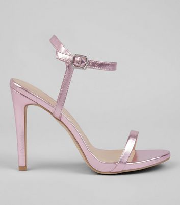 pink heels new look