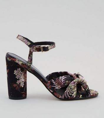 Floral 2025 heeled sandals