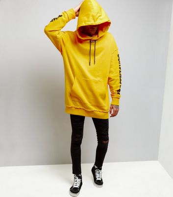 new look yellow hoodie