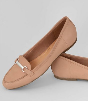 new look pink loafers