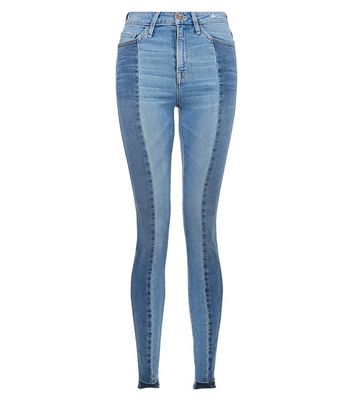 two tone skinny jeans womens