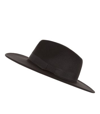 women's black fedora hat uk