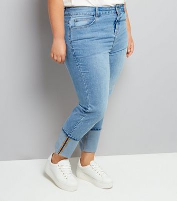 Curves - Jean « boyfriend » bleu à 