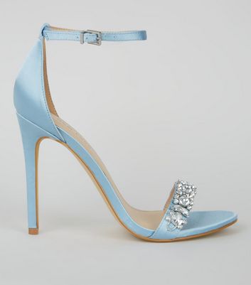 pale blue heeled shoes