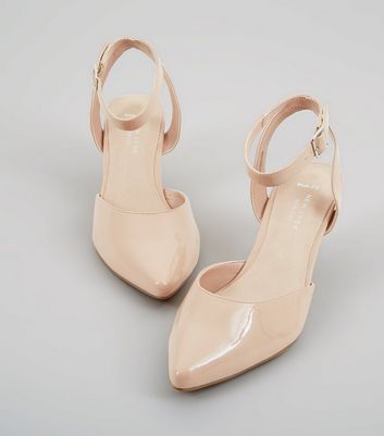 Wide Fit Nude Pink Comfort Patent 