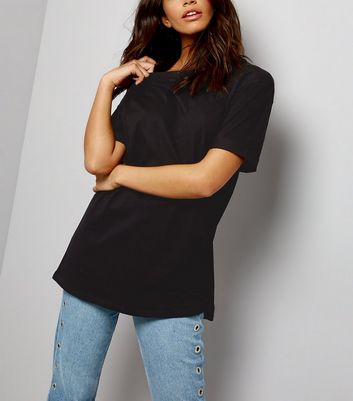 Tall Black Oversized T-Shirt | New Look