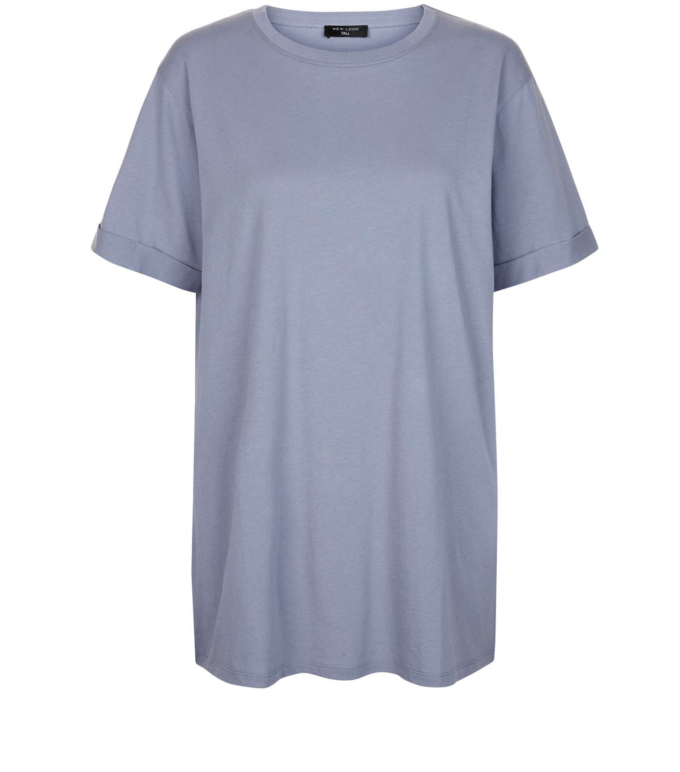 Tall Blue Oversized T-Shirt Image 4