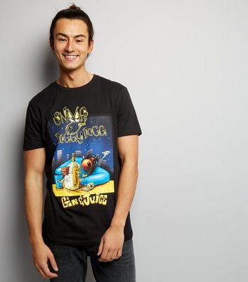 Black Snoop Dogg Gin And Juice T-Shirt New Look