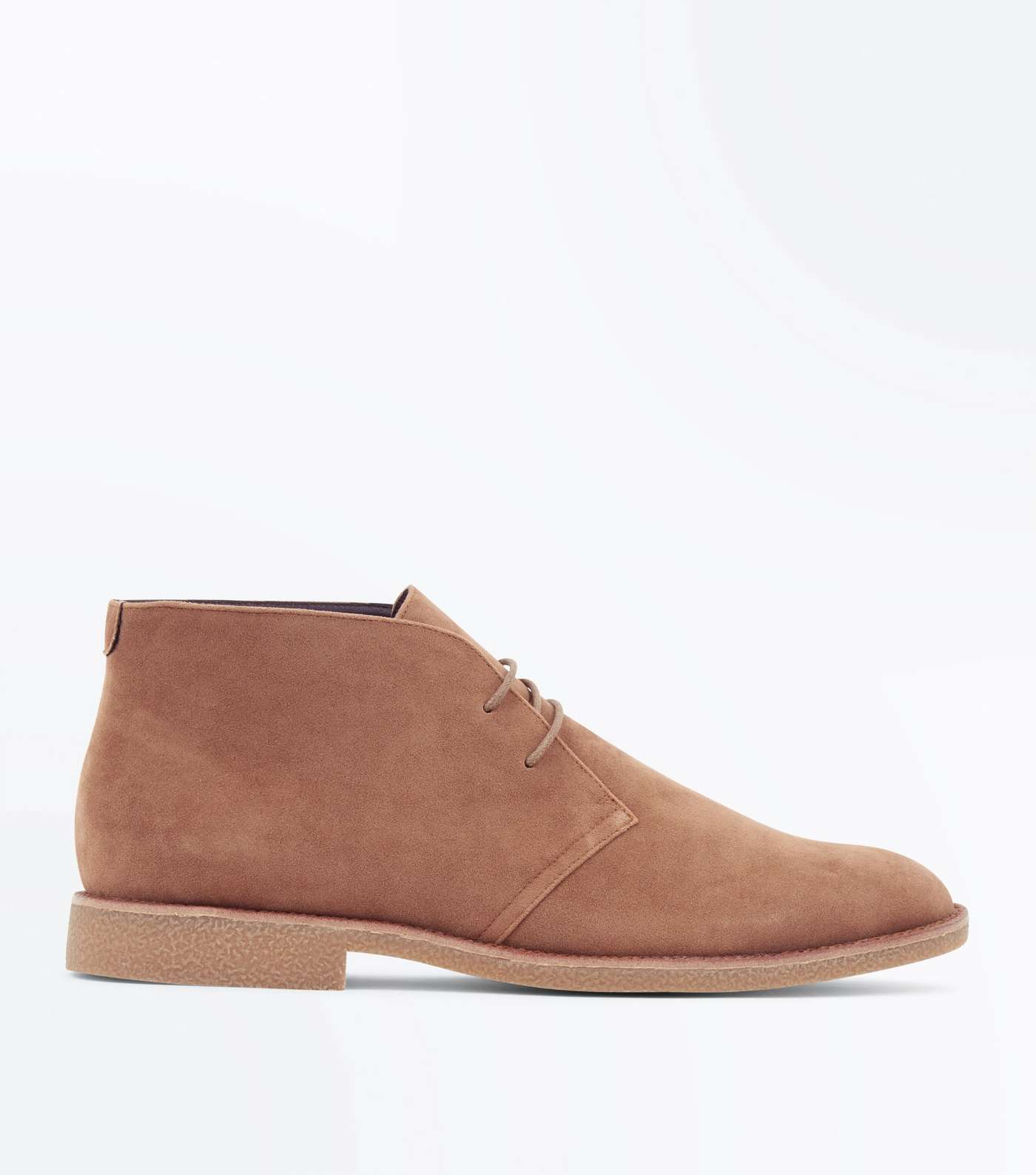 Stone Faux Suede Desert Boots