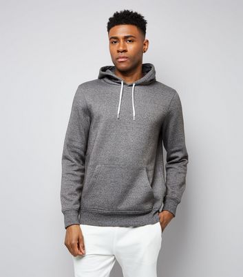 mens grey marl hoodie