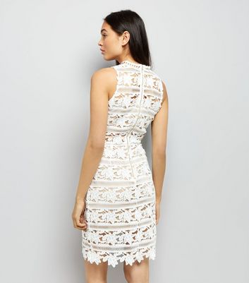 white bodycon dress new look