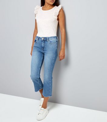 jeans flared cropped