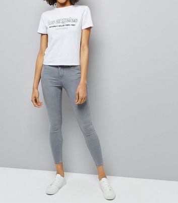 grey super skinny jeans