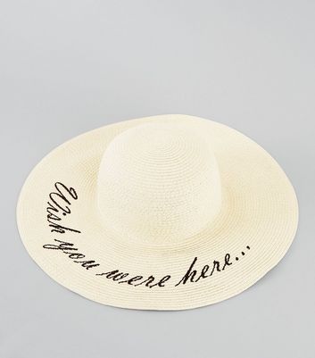 cream floppy hat uk