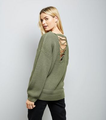 olive green womens jumper