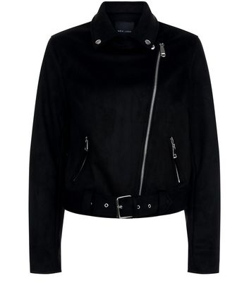 New look black suede jacket sale