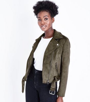 New look suedette biker jacket sale