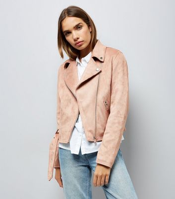 New look pink suede jacket best sale