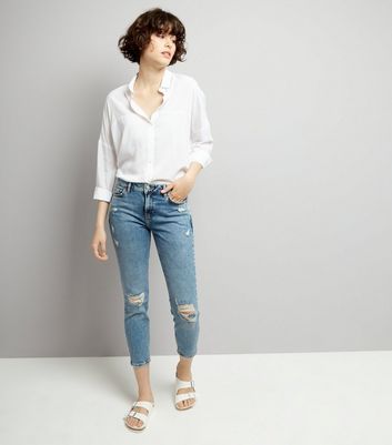 cropped jeans new look