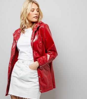 red patent jacket