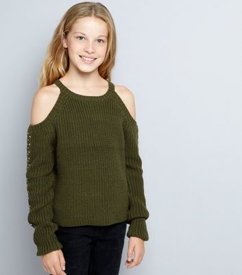 cold shoulder jumper new look