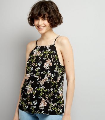 black floral cami top