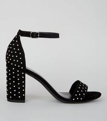 new look studded heels