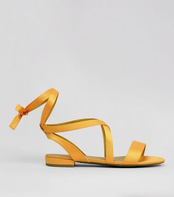 wide fit yellow sandals