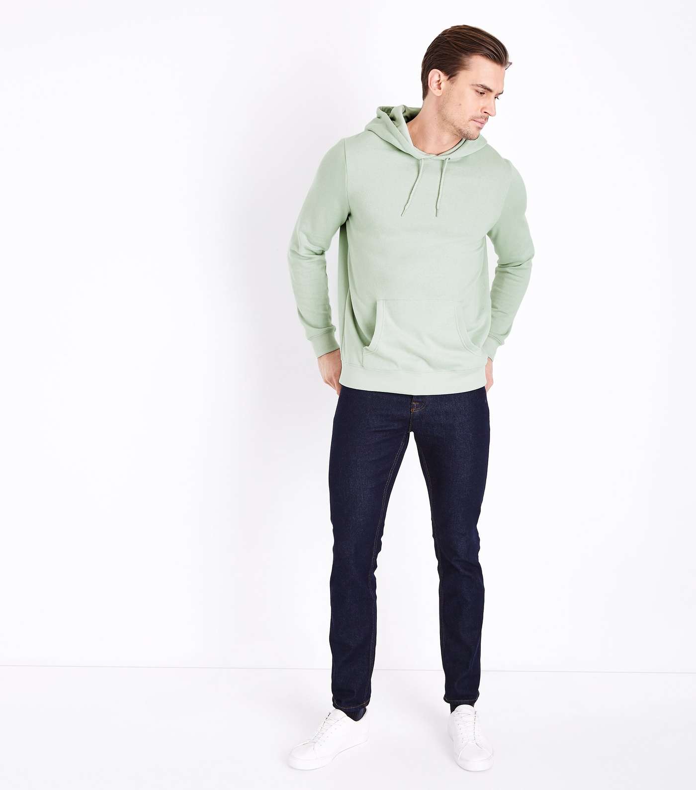 Mint Green Pocket Front Hoodie Image 2