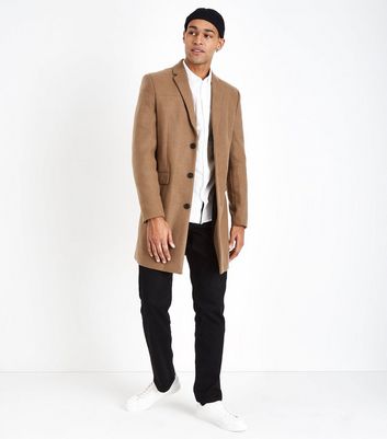 mens overcoat new look