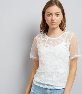 new look sheer top