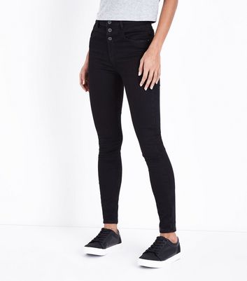 new look high waisted black jeans
