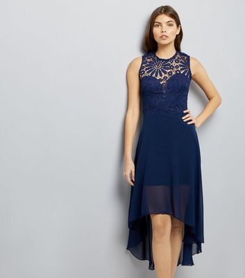 Ax paris dip on sale hem lace dress