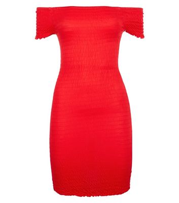 new look red bodycon dress