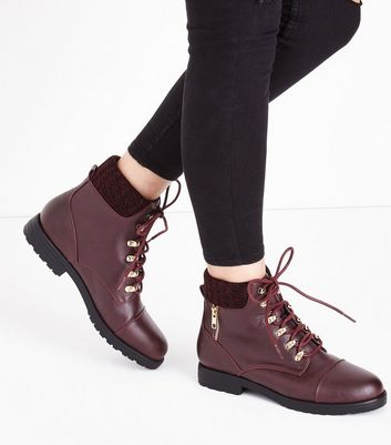 new look lace up ankle boots
