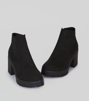 noires Wishlist Supprimer suédine Ajouter talon Chelsea à épais de en à Wishlist Bottines la la tsrQhd