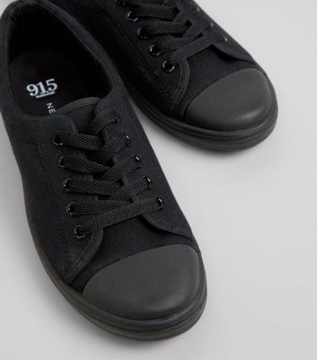 new look black plimsolls
