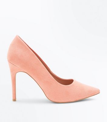 wide fit coral heels