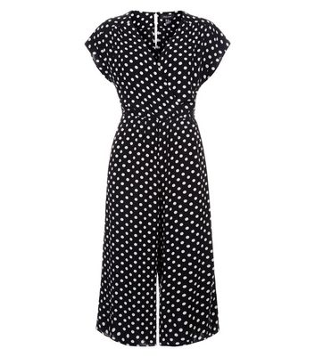 polka dot playsuit new look