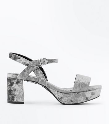 girls grey sandals