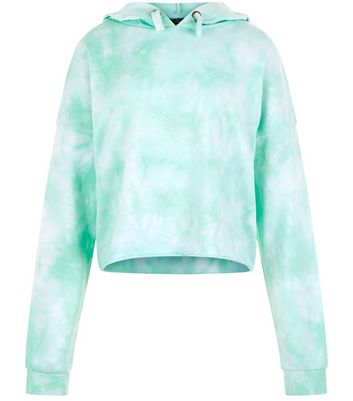 mint green tie dye hoodie