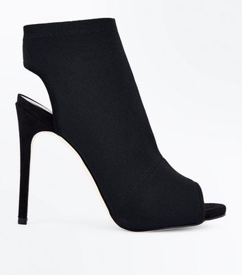 Peep toe clearance sock heels