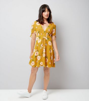 yellow new look dress