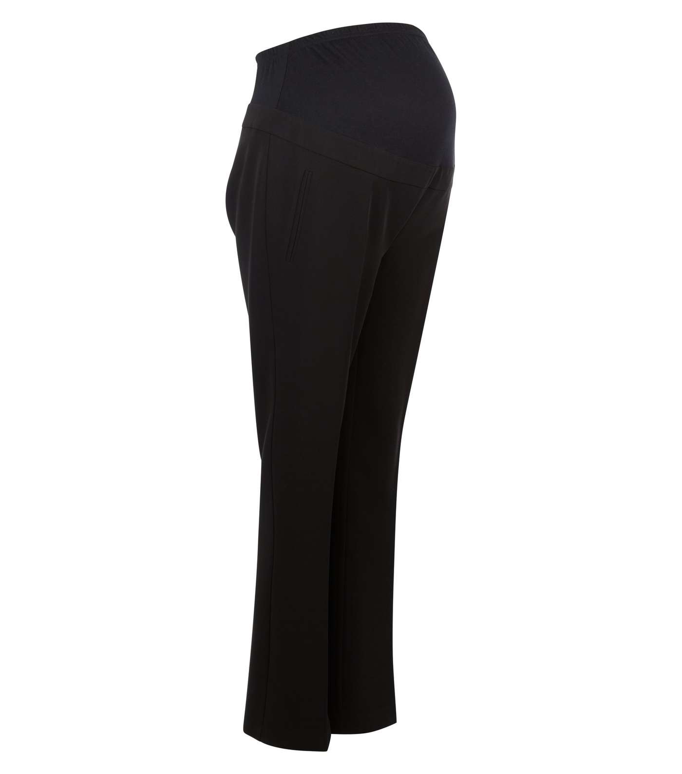 Maternity Black Over Bump Bootcut Trousers  Image 4