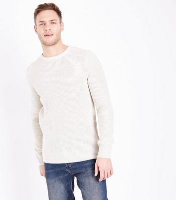 white crew neck jumper mens