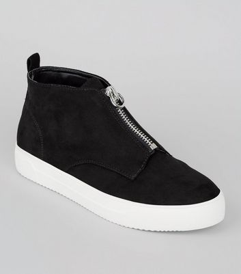 new look high top trainers