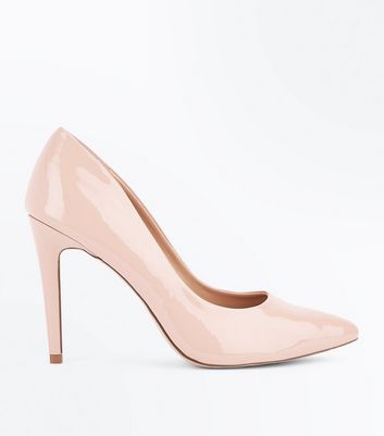 Nude pointed hot sale court shoes