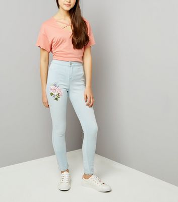 new look floral jeans